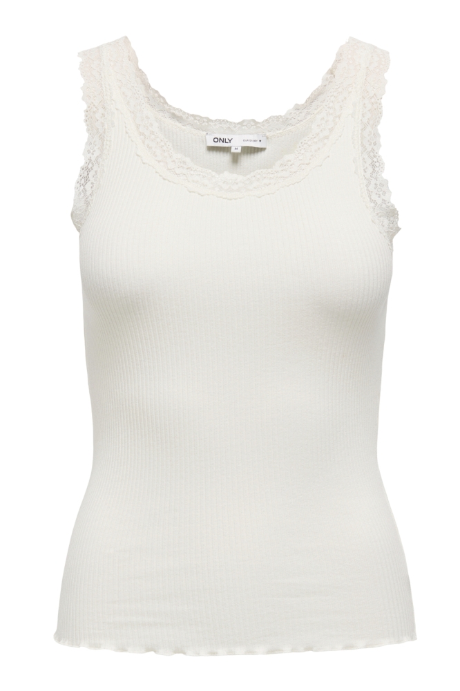 ONLSARA SHARAI LACE TANK TOP JRS NO 15345994 CLOUD DANCER